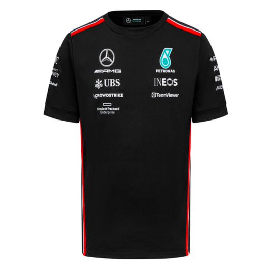 MERCEDES AMG PETRONAS F1  MENS DRIVER TEE 2023 (BLACK/WHITE)
