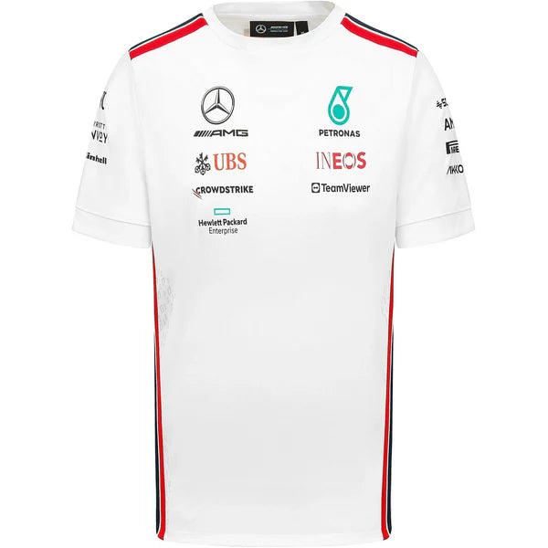 MERCEDES AMG PETRONAS F1  MENS DRIVER TEE 2023 (BLACK/WHITE)