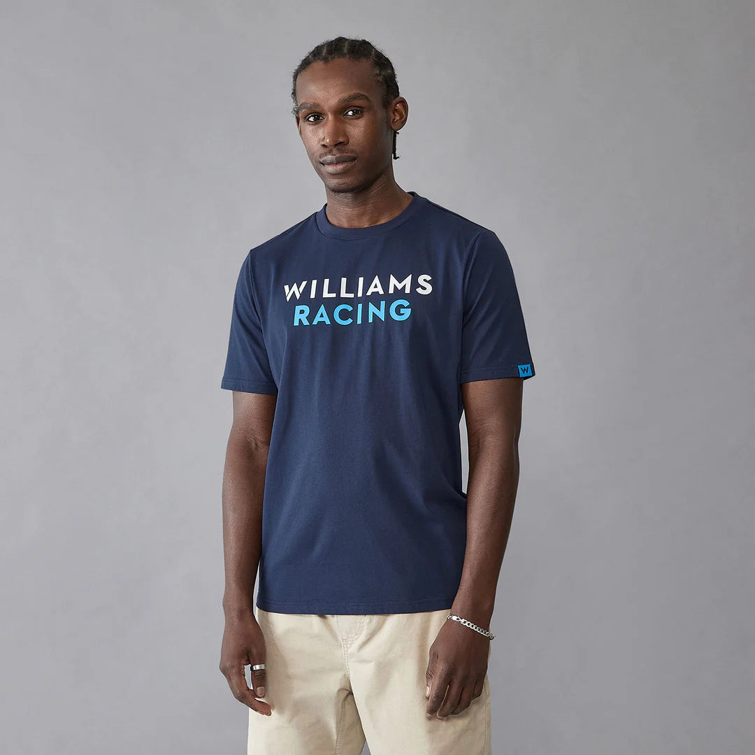 Williams Racing Men's Logo Performance Tee Navy – 2025 Edition