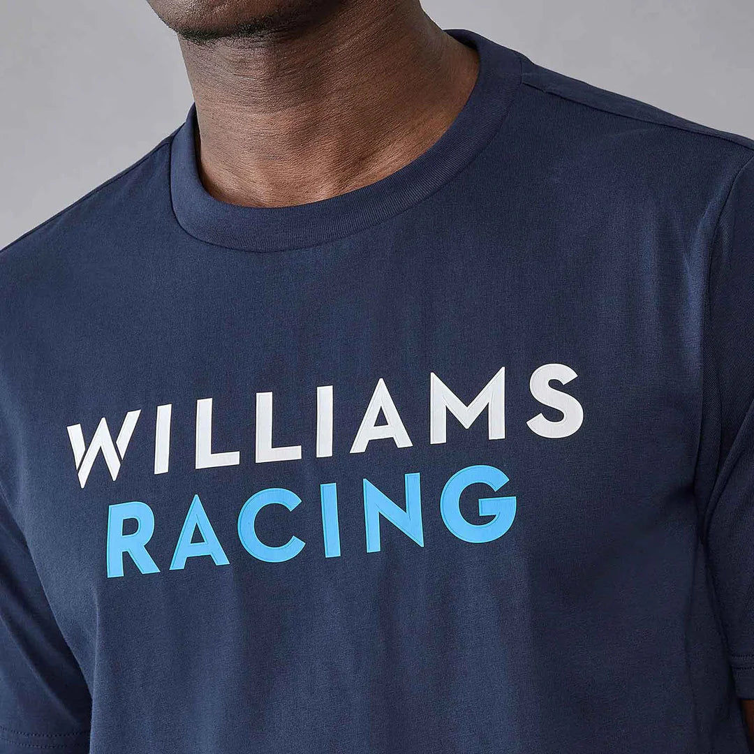 Williams Racing Men's Logo Performance Tee Navy – 2025 Edition