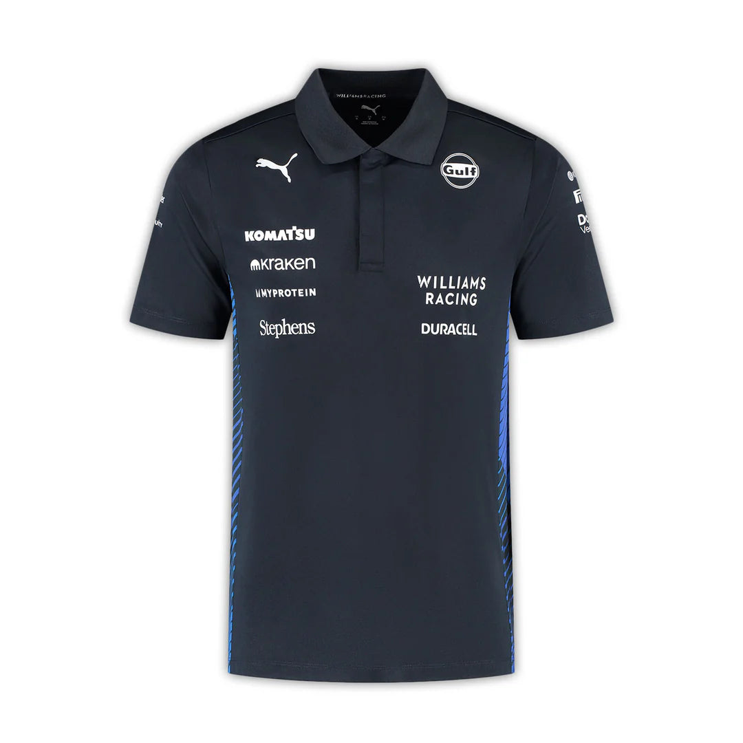 Williams Racing Men's Team Polo Navy – 2025 Edition