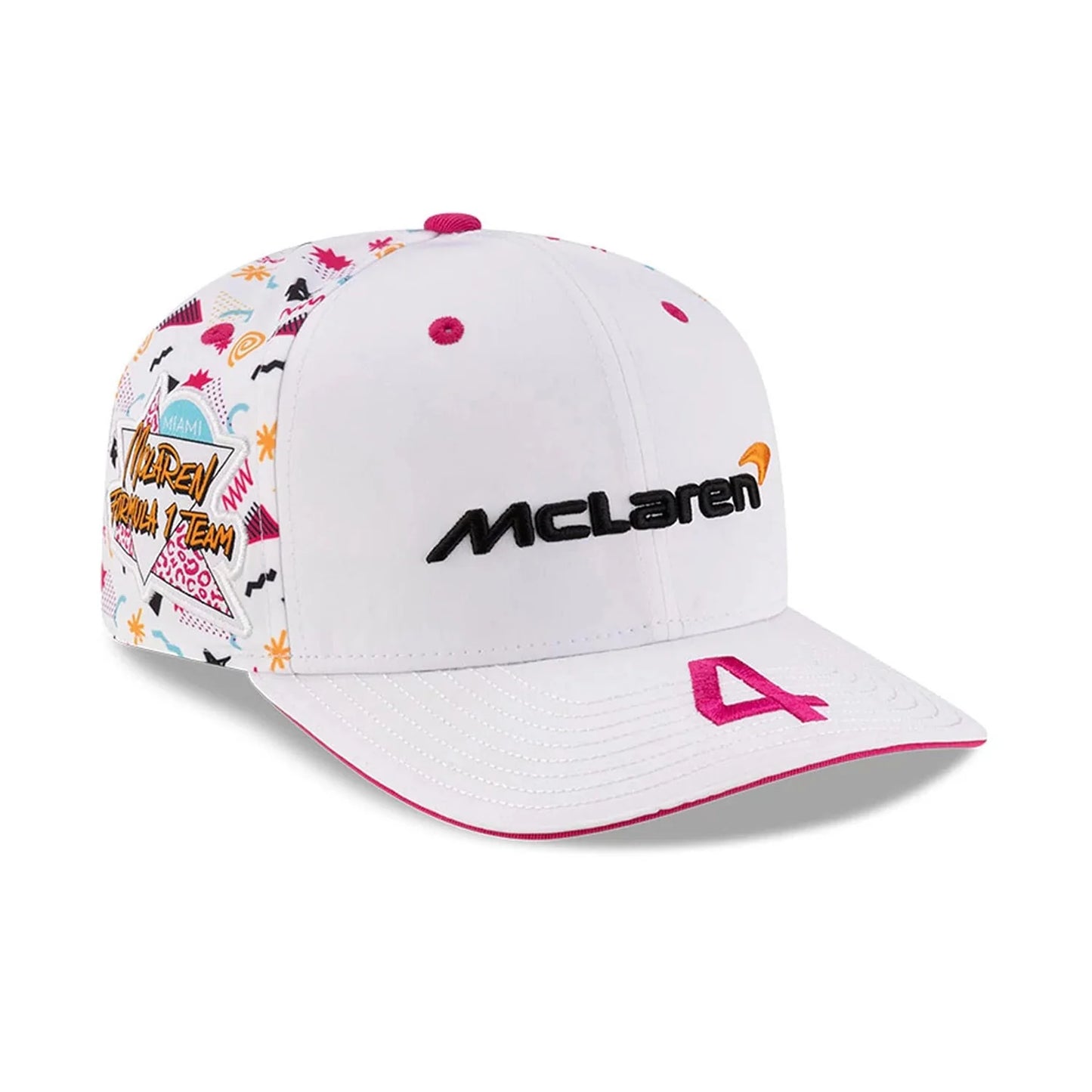 MCLAREN F1 RACING NORRIS #4 SE MIAMI 9SEVENTY SS CAP WHITE LIMITED EDITION 2025