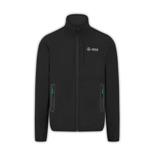 Mercedes-Amg Petronas F1 Men's Track Jacket Black – 2025 Edition