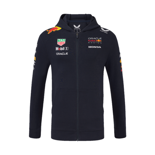 Red Bull Racing Unisex Team Full Zip Hoodie Night Sky – 2025 Edition