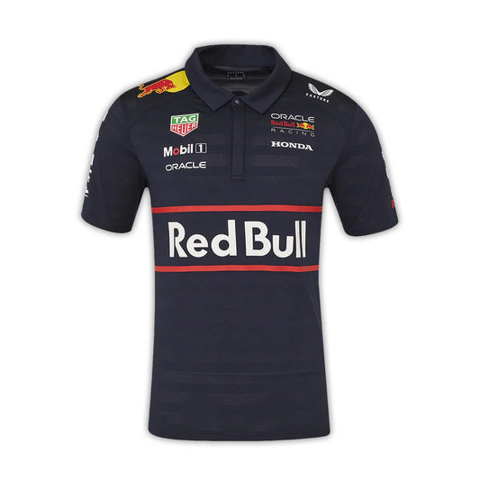 Red Bull Racing Men's Team Ss Team Polo Shirt Night Sky – 2025 Edition
