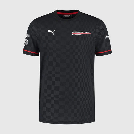 Porsche Motorsport Men's Performance Tee Black – 2025 Edition