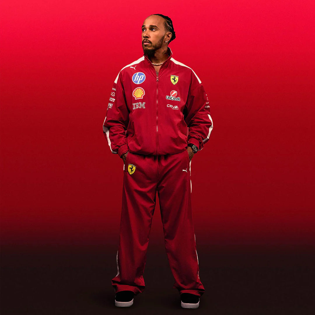 Scuderia Ferrari Drivers T7 Oversized Pants Dark Cherry – 2025 Edition