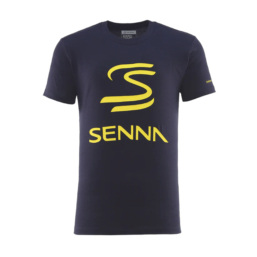 Ayrton Senna F1 Legacy Series Tee Men's Navy – 2025 Edition