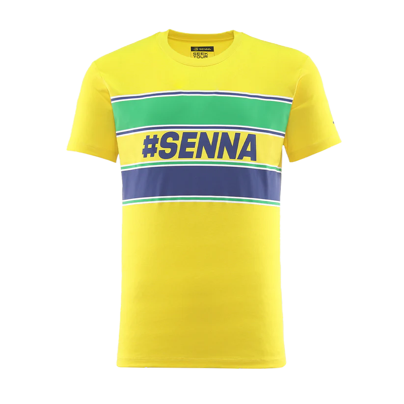 Ayrton Senna F1 Legacy Series Tee Men's Yellow – 2025 Edition